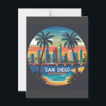 San Diego California Skyline–Modern Cityscape Art Postcard<br><div class="desc">Celebrate the charm of Southern California with this stunning San Diego skyline design, featuring a sleek and artistic depiction of the city’s iconic downtown architecture. From the silhouette of soaring skyscrapers to the serene coastal horizon, this design captures the energy and elegance of San Diego, California. Perfect for city lovers,...</div>