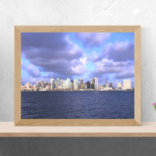 San Diego California Skyline Photograph Poster
