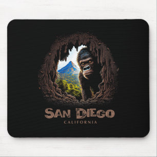San Diego California Souvenir Hiking Mouse Pad