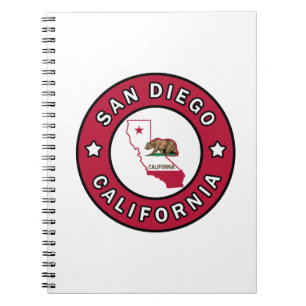 San Diego California Spiral Notebook