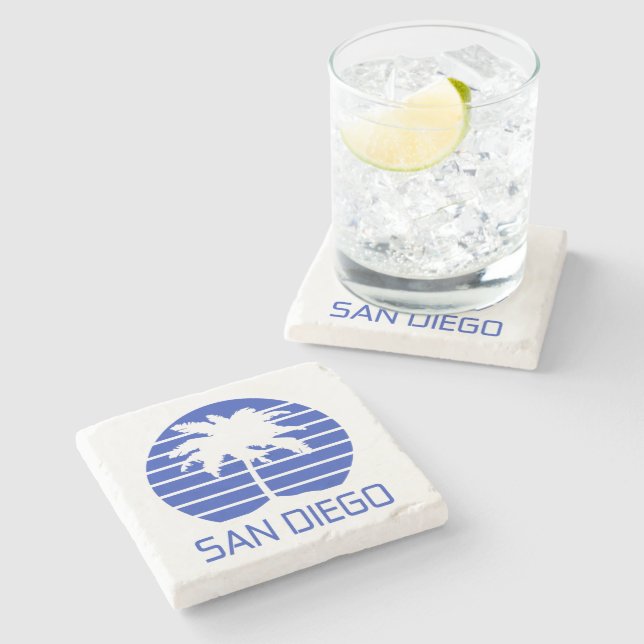 San Diego California  Stone Coaster (Side)