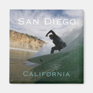 San Diego California Surfing Fridge Magnets