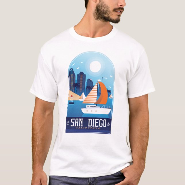 San Diego California T-Shirt (Front)