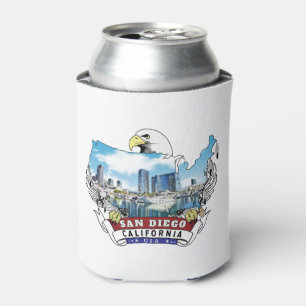 San Diego, California USA Bald Eagle Can Cooler