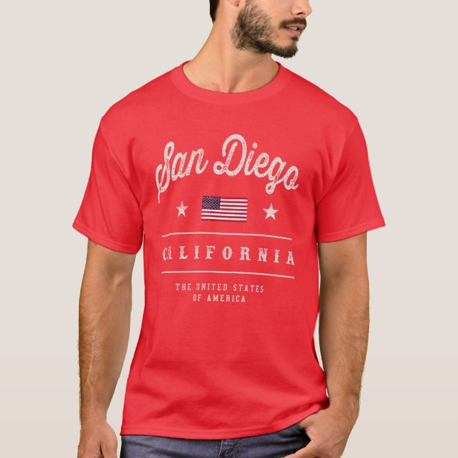 San Diego California USA T-Shirt (Front)
