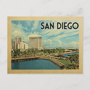San Diego California Vintage Travel Postcard