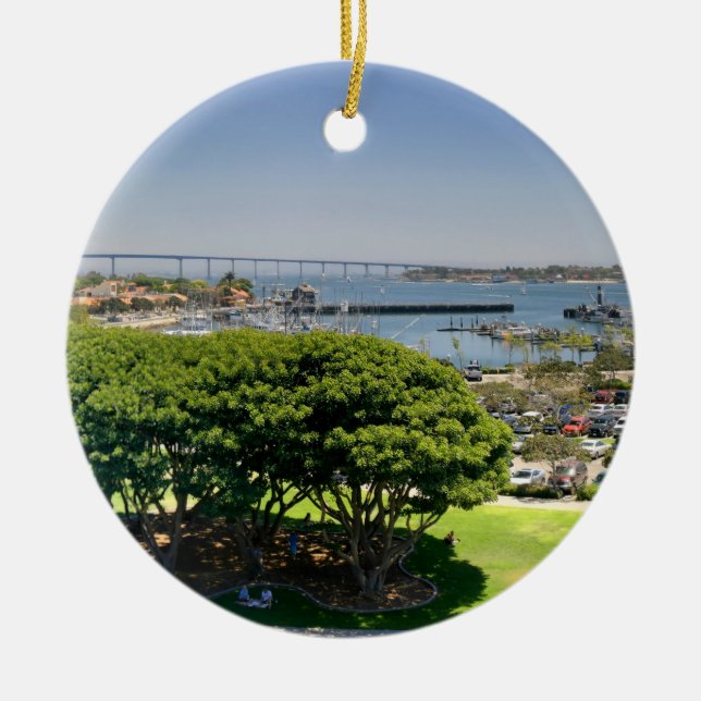 San Diego Ceramic Tree Decoration (Front)