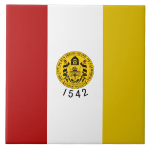 San Diego city flag Tile