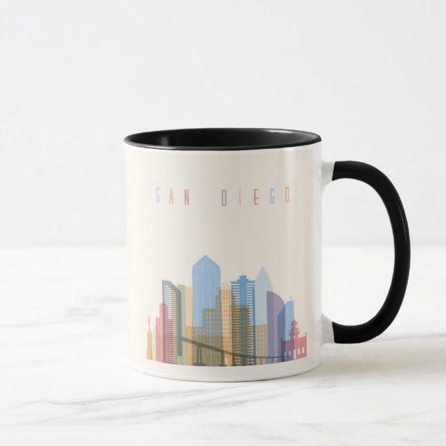 San Diego City Skyline Mug (Right)