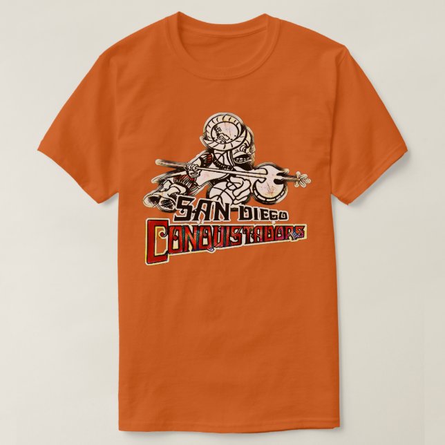 San Diego Conquistadors Basketball T-Shirt (Design Front)