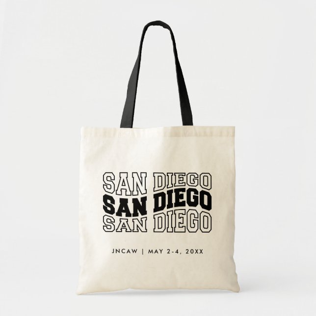 San Diego Convention Welcome Bag Trade Show Tote (Front)