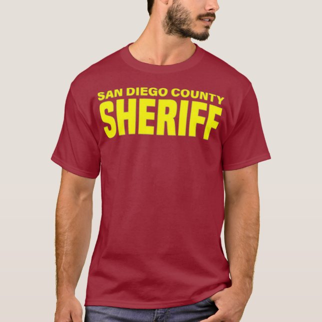 San Diego County California Sheriff Deputies T-Shirt (Front)