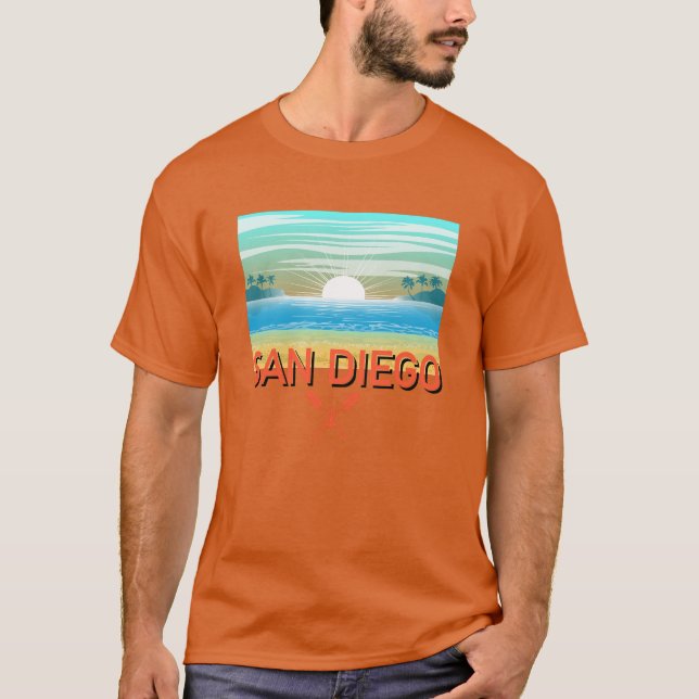 San Diego Design - Basic Dark T-Shirt (Front)