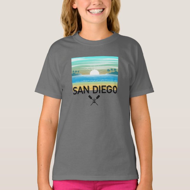 San Diego Design - Girls' Basic T-Shirt (Front)