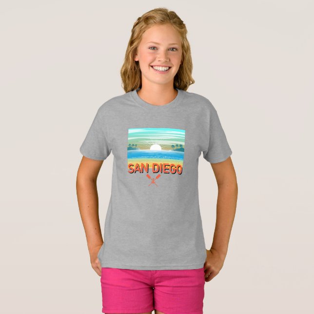 San Diego Design - Girls' Basic T-Shirt (Front Full)
