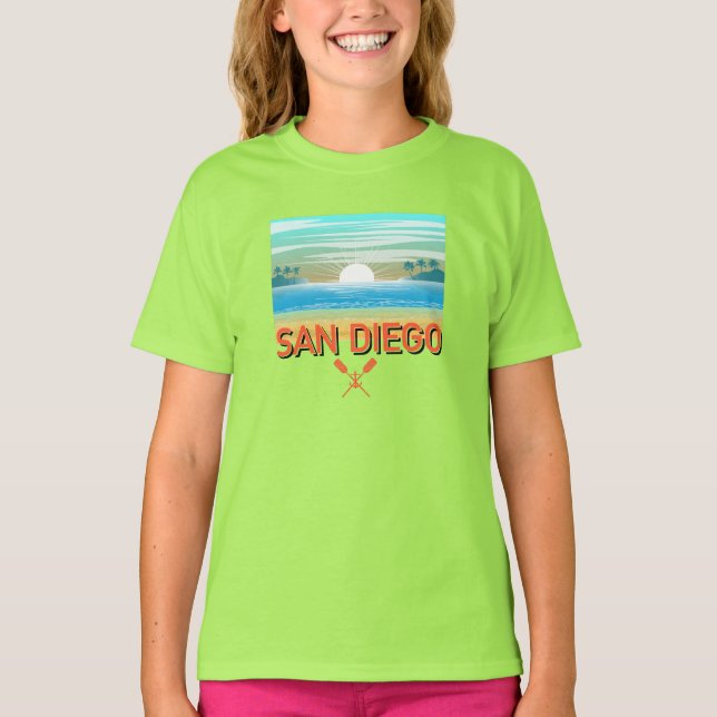 San Diego Design - Girls' Basic T-Shirt (Front)