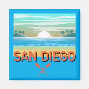 San Diego Design - Square Magnet
