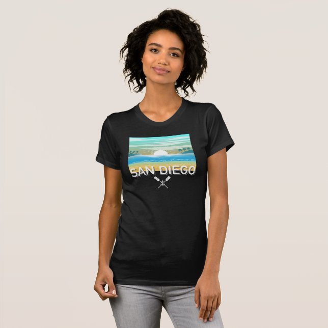 San Diego Design - Women's Bella+Canvas Slim Fit T T-Shirt (Front Full)