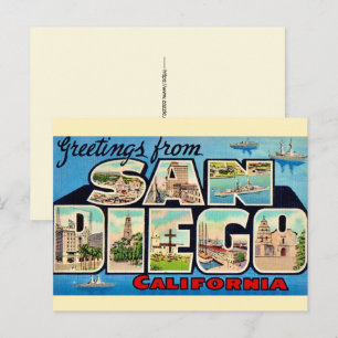 San Diego Greeting Postcard
