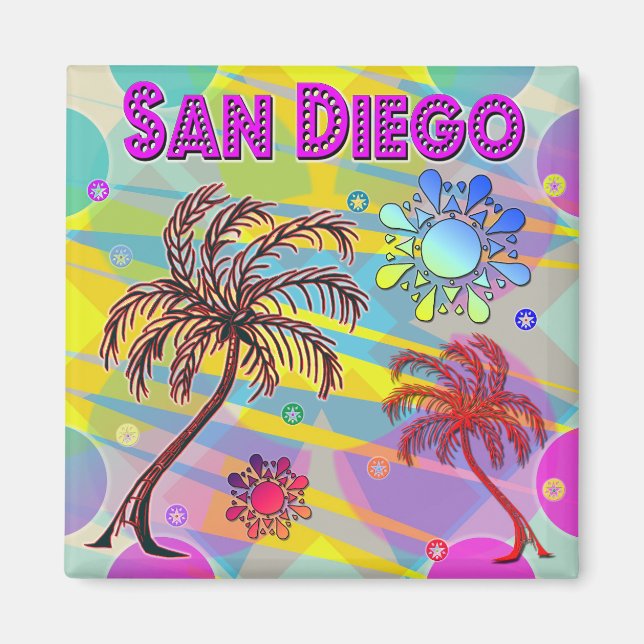 San Diego Happy and Hope Magnet (Front)