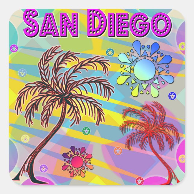 San Diego Happy and Hope  Sticker (Front)