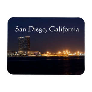 San Diego Harbour at night Magnet