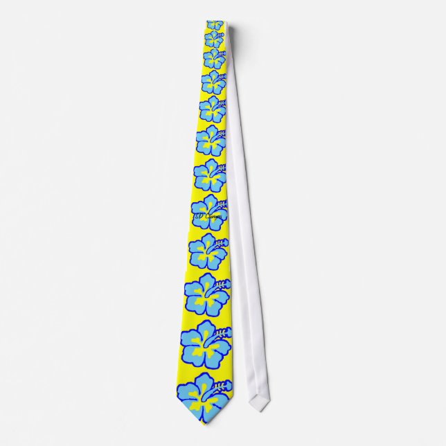 San Diego Hibiscus Flower Tie (Front)