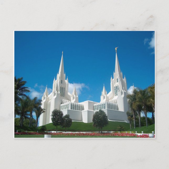 San Diego LDS Temple Postcard (Front)