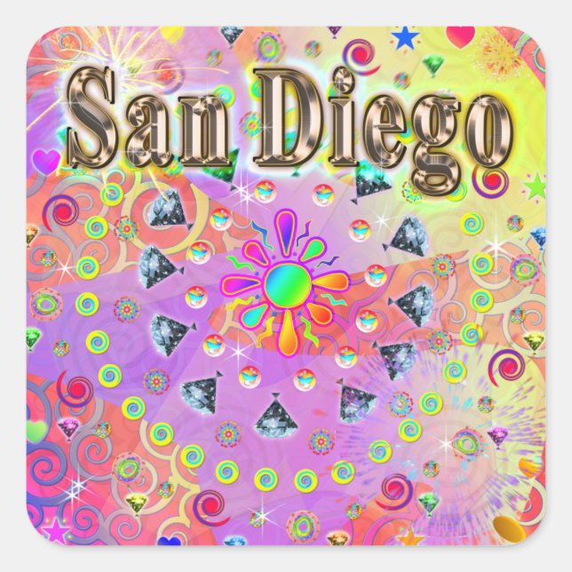 San Diego Lucky Golden Sticker (Front)
