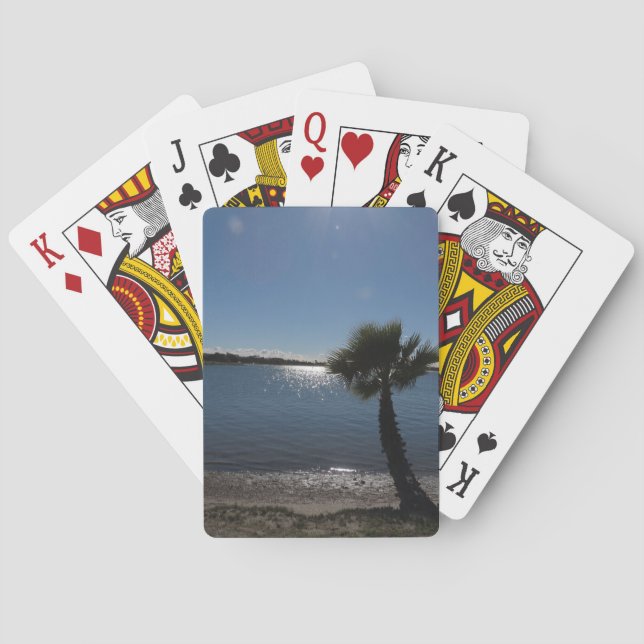 San Diego Palm Tree Playing Cards (Back)
