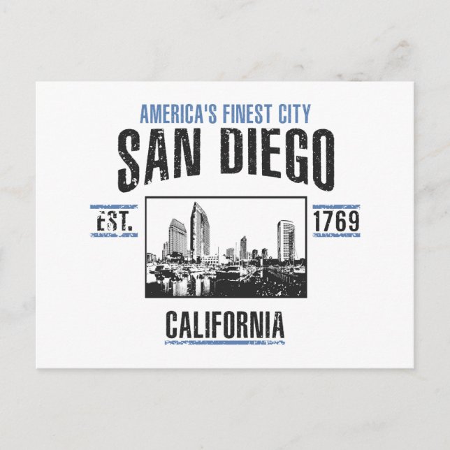 San Diego Postcard (Front)
