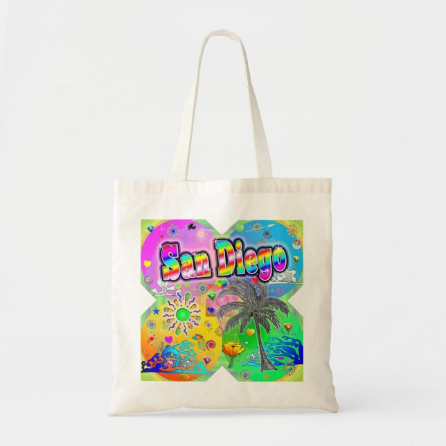 San Diego Quadro Seasons Tote Bag (Front)