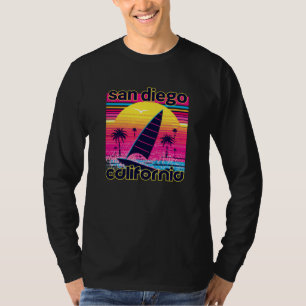 San Diego Retro 80s Style Souvenir Beach T-Shirt