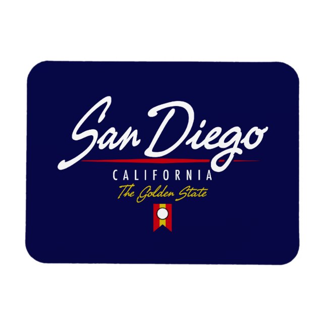 San Diego Script Magnet (Horizontal)