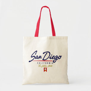 San Diego Script Tote Bag