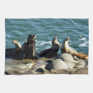 San Diego Sea Lions Tea Towel