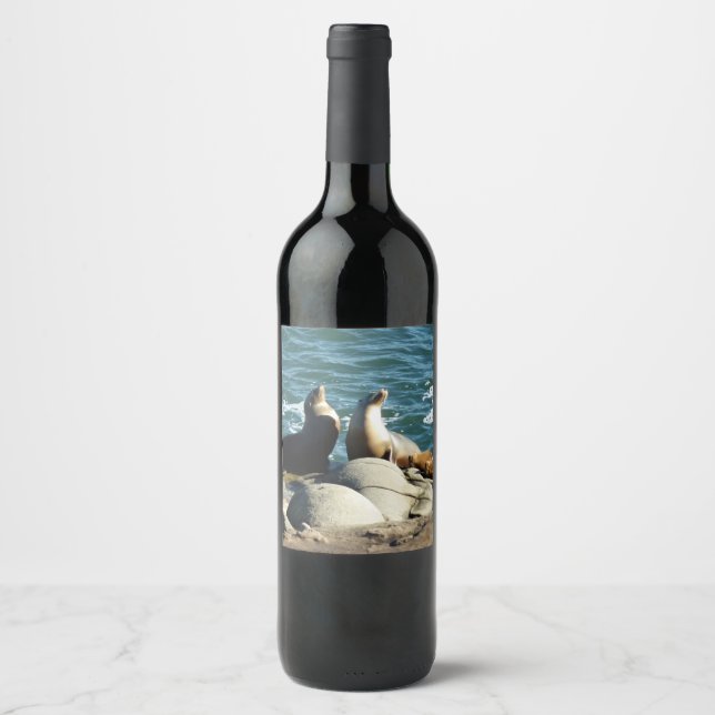 San Diego Sea Lions Wine Label (Front)
