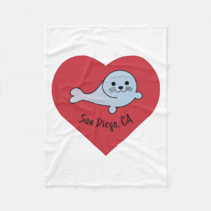 San Diego Seal Fleece Blanket