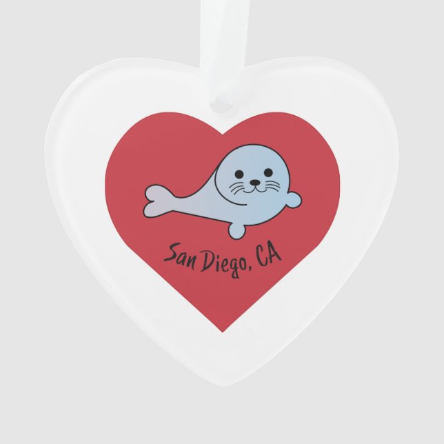 San Diego Seal Ornament (Back)