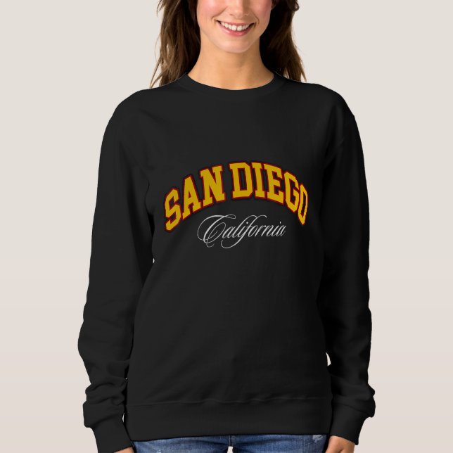 San Diego Shirt, San Diego California 619 SD Cali  Sweatshirt (Front)