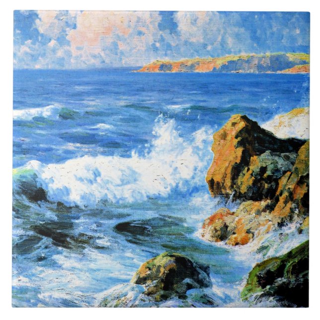 San Diego Shores, fine art, Tile (Front)