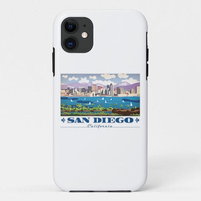 San Diego Skyline Case-Mate iPhone Case (Back)