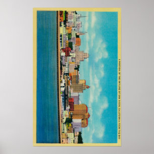 San Diego Skyline from the BaySan Diego, CA Poster