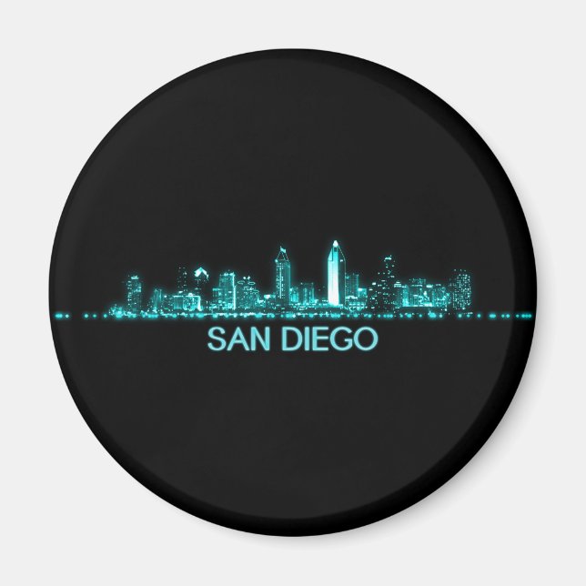 San Diego Skyline Magnet (Front)