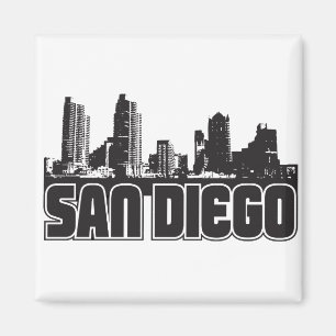 San Diego Skyline Magnet