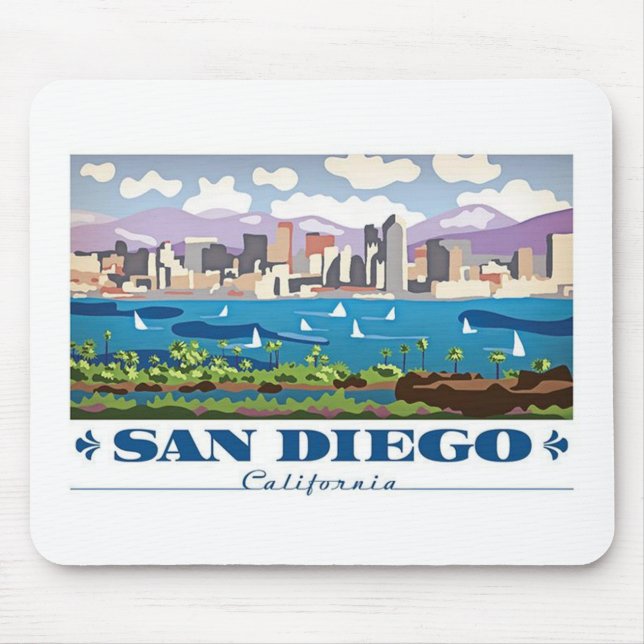 San Diego Skyline Mouse Pad (Front)