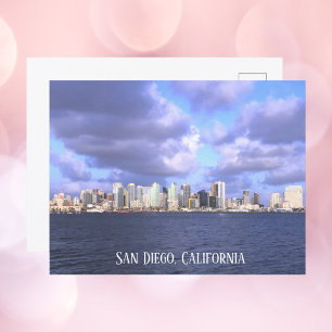 San Diego Skyline Photograph Personalize Postcard