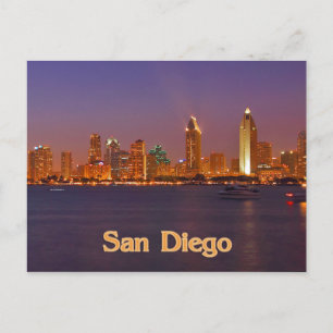 San Diego Skyline Postcard