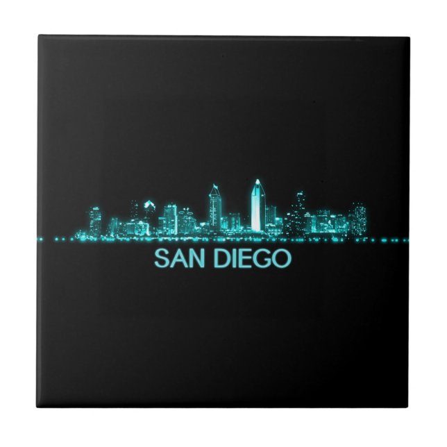 San Diego Skyline Tile (Front)