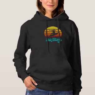 San Diego Souvenir Retro Surf Vintage California T Hoodie
